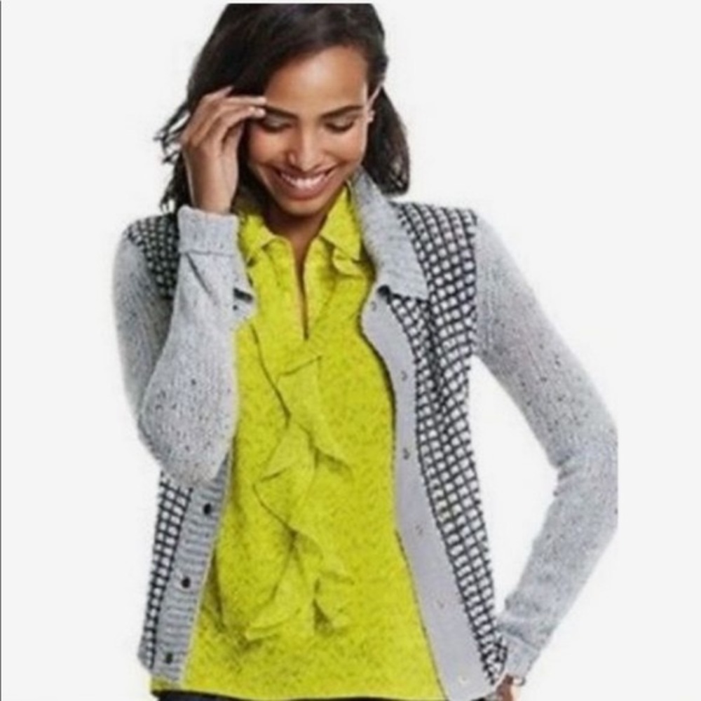 CAbi Yellow Reign Ruffle Blouse 3071 XS